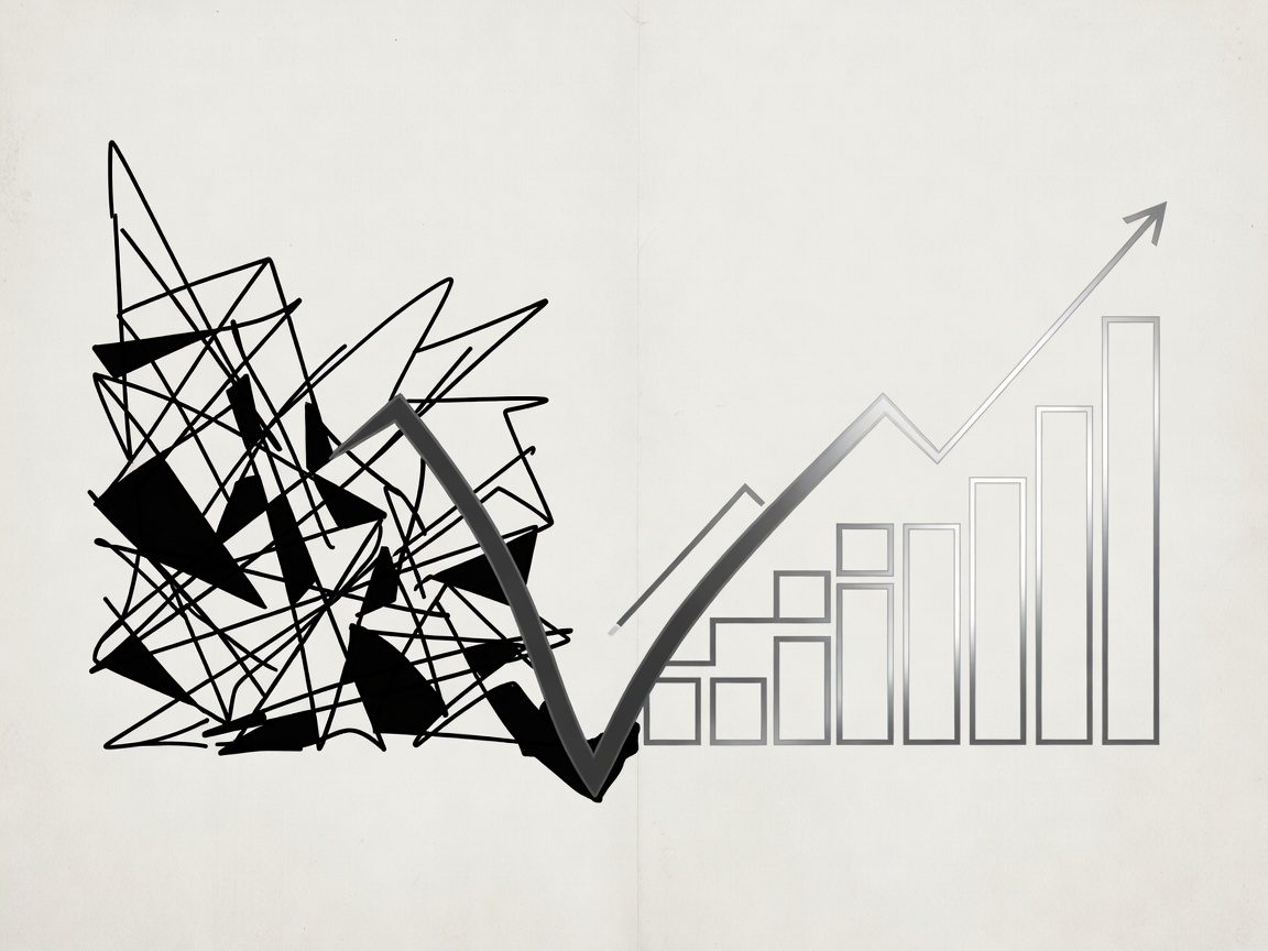 Abstract ledger showing debt alongside national output